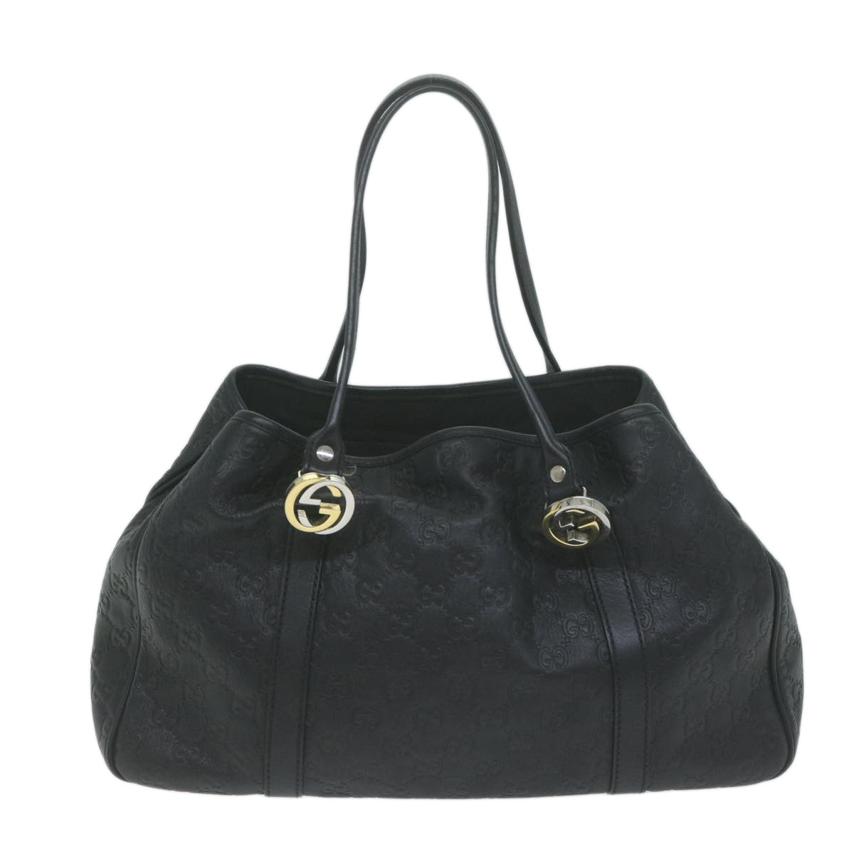 GUCCI GG Canvas GG Twins Tote Bag Black 232957  10558