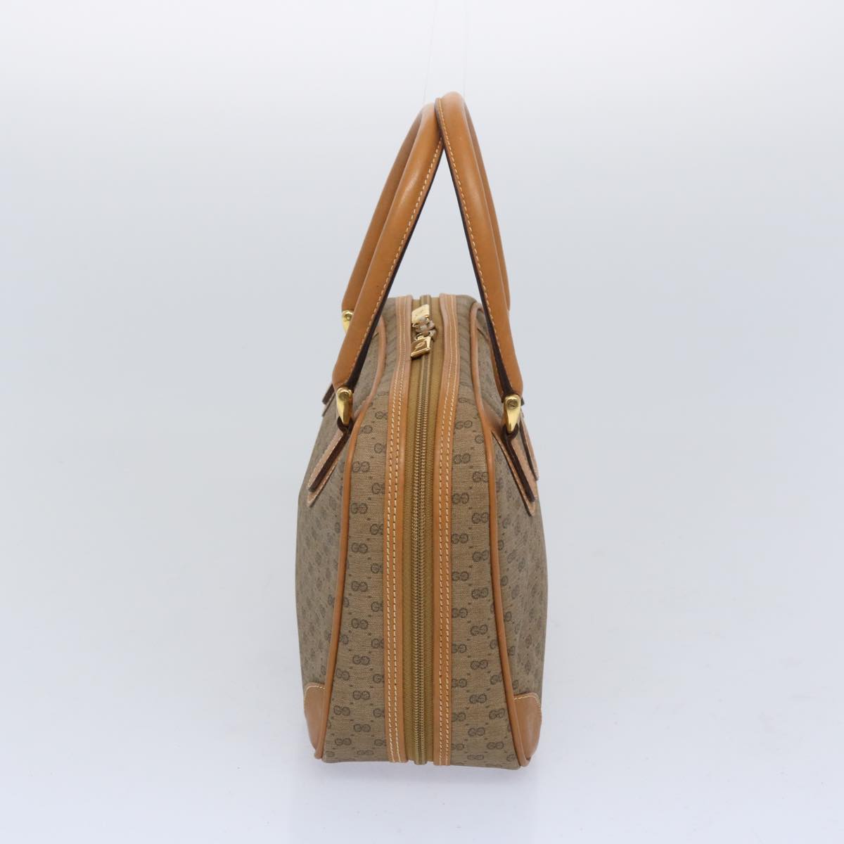 GUCCI Micro GG Supreme Hand Bag PVC Leather Beige 000 39 0030  10563
