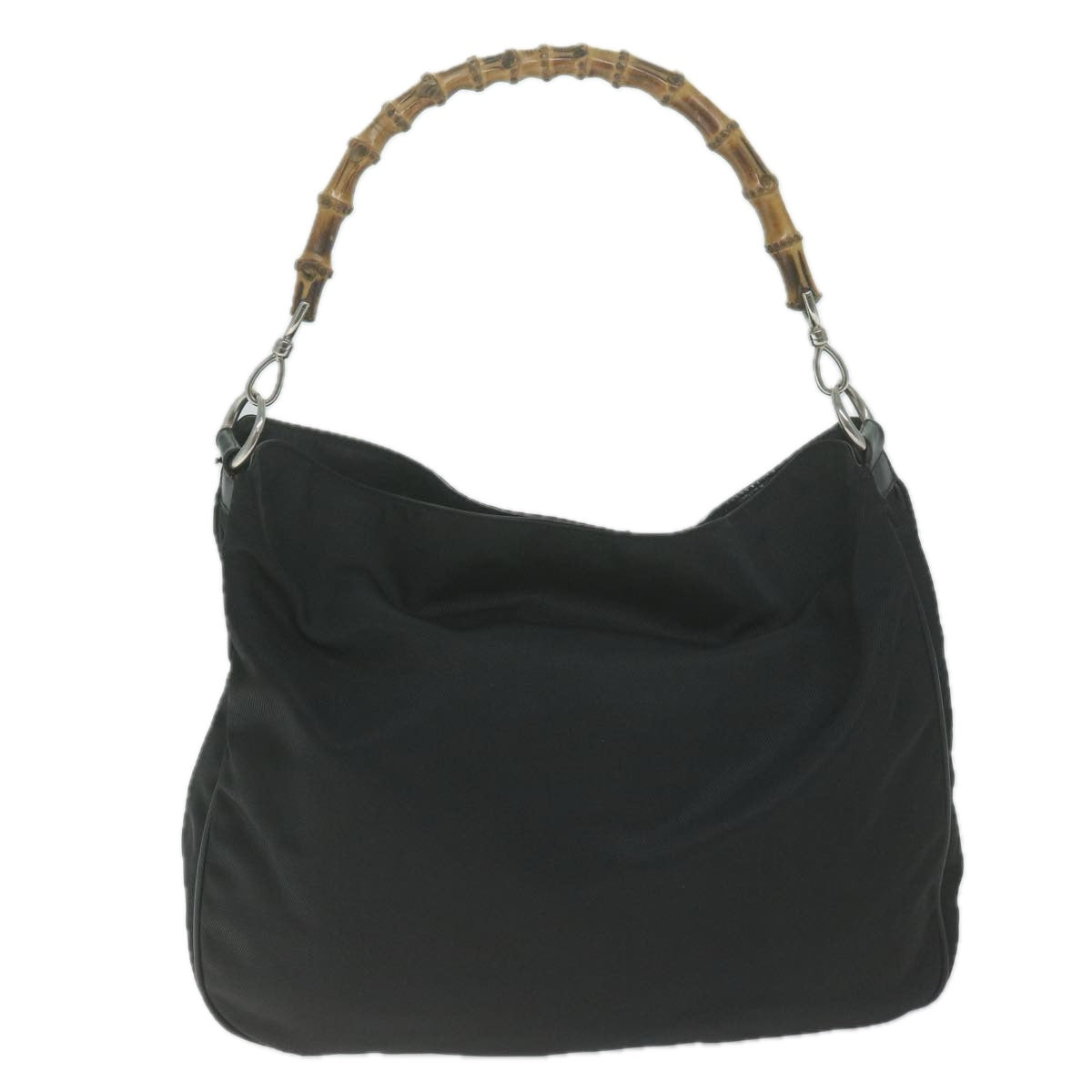 GUCCI Bamboo Shoulder Bag Canvas 2way Black 001 1014 1577 0  10586
