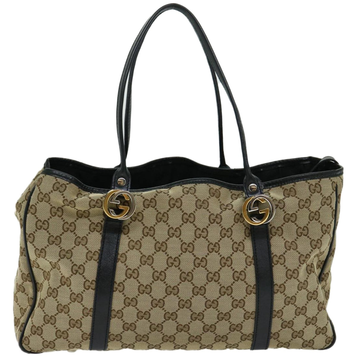 GUCCI GG Canvas GG Twins Tote Bag Beige 232957  10623