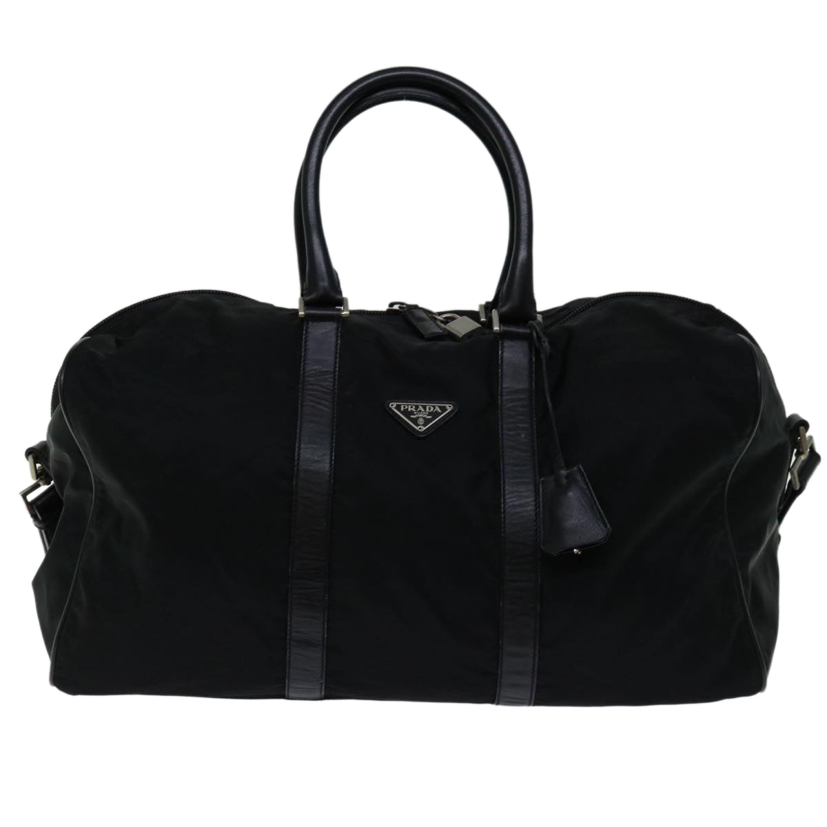 Luxury Prada Boston Bag Nylon 2way Black  yk10625