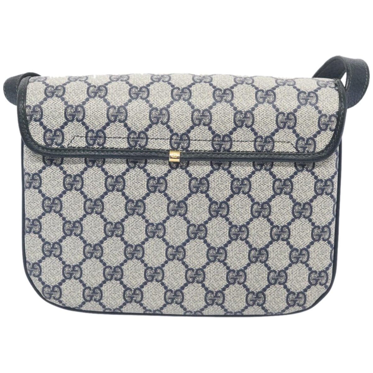 GUCCI GG Supreme Shoulder Bag PVC Navy 001 084  10631