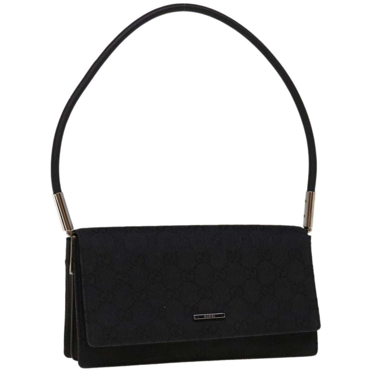 GUCCI GG Canvas Shoulder Bag Black 01235  10637