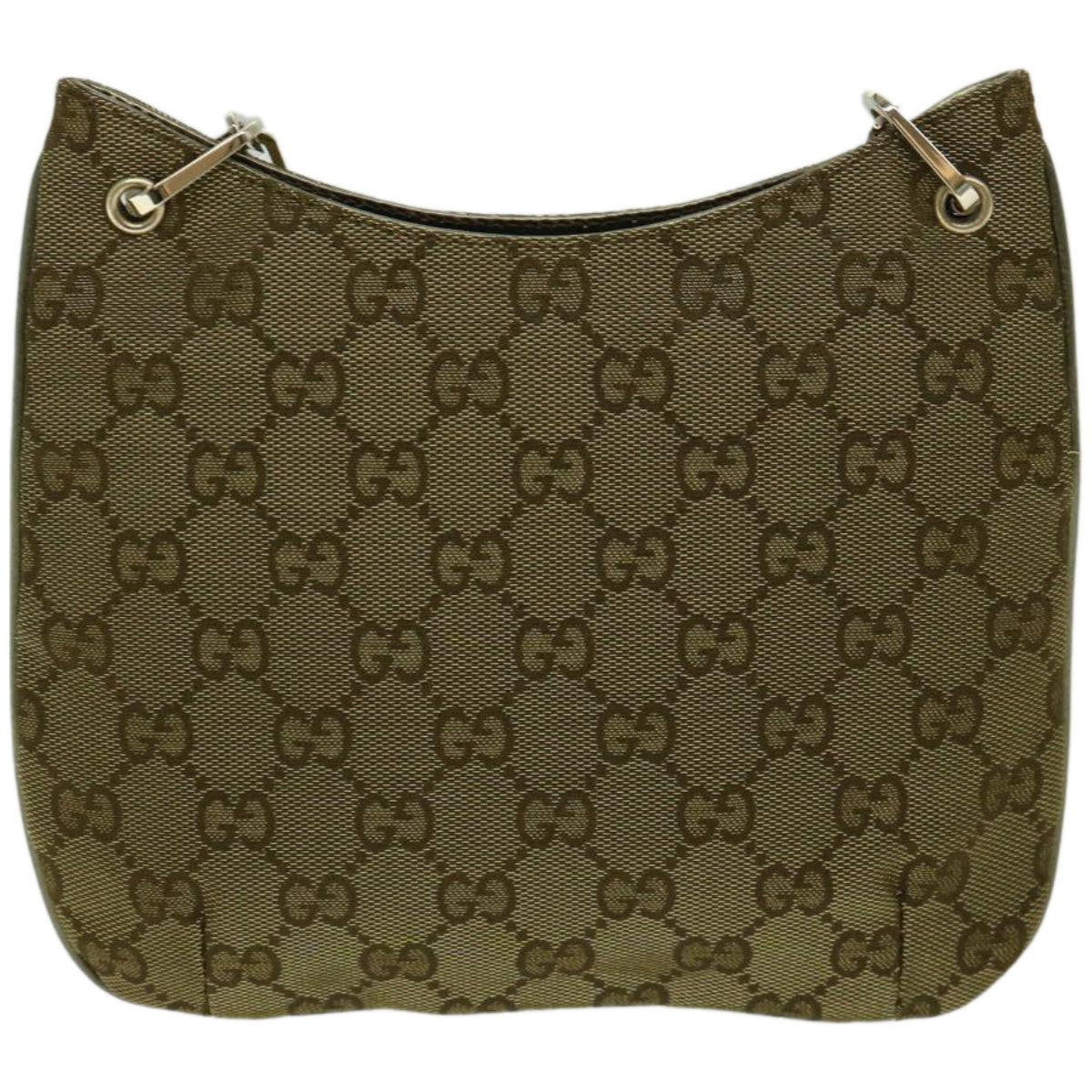 GUCCI GG Canvas Chain Shoulder Bag Gold Tone 001 4170  10676A