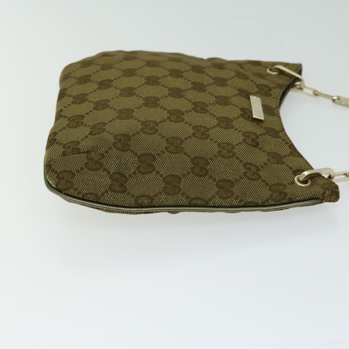 GUCCI GG Canvas Chain Shoulder Bag Gold Tone 001 4170  10676A