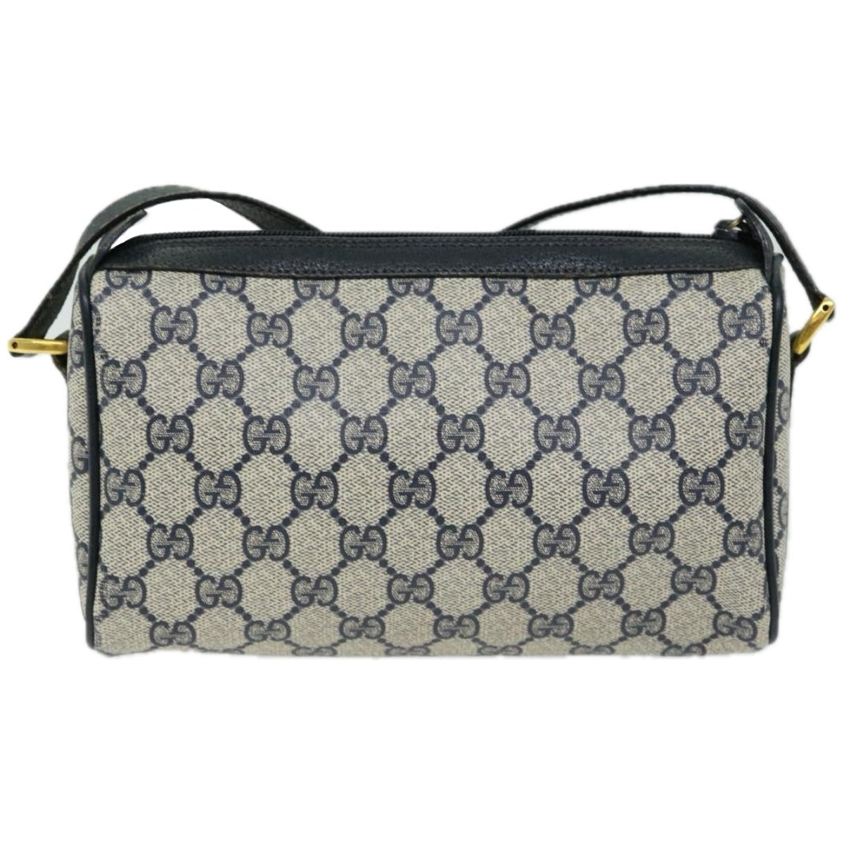 GUCCI GG Supreme Sherry Line Shoulder Bag PVC Red Navy 89 02 018  10686