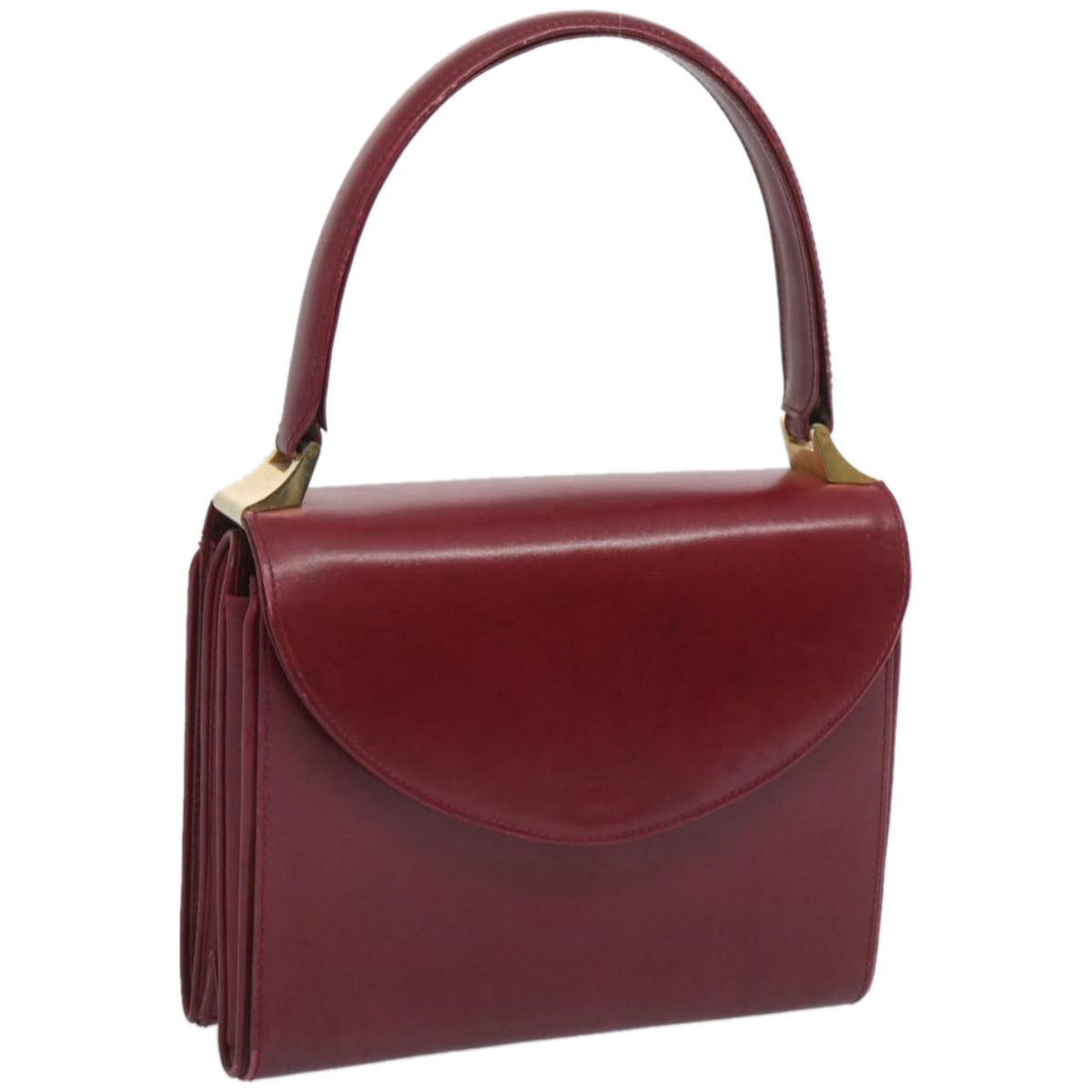 GUCCI Hand Bag Leather Red 001 3444 1638  10723