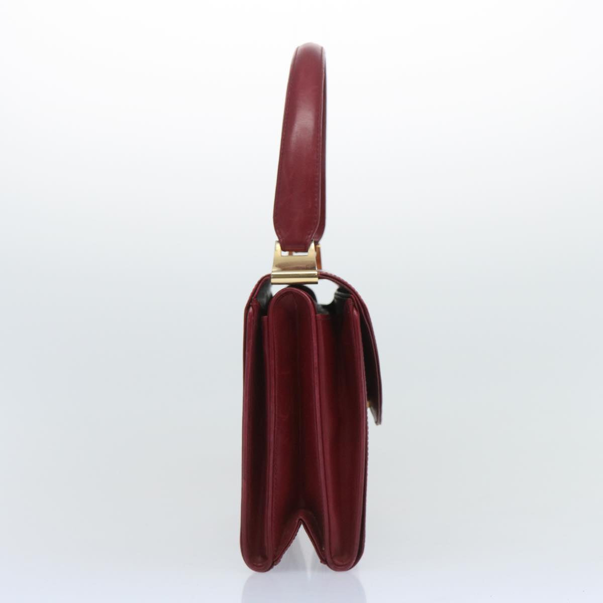 GUCCI Hand Bag Leather Red 001 3444 1638  10723