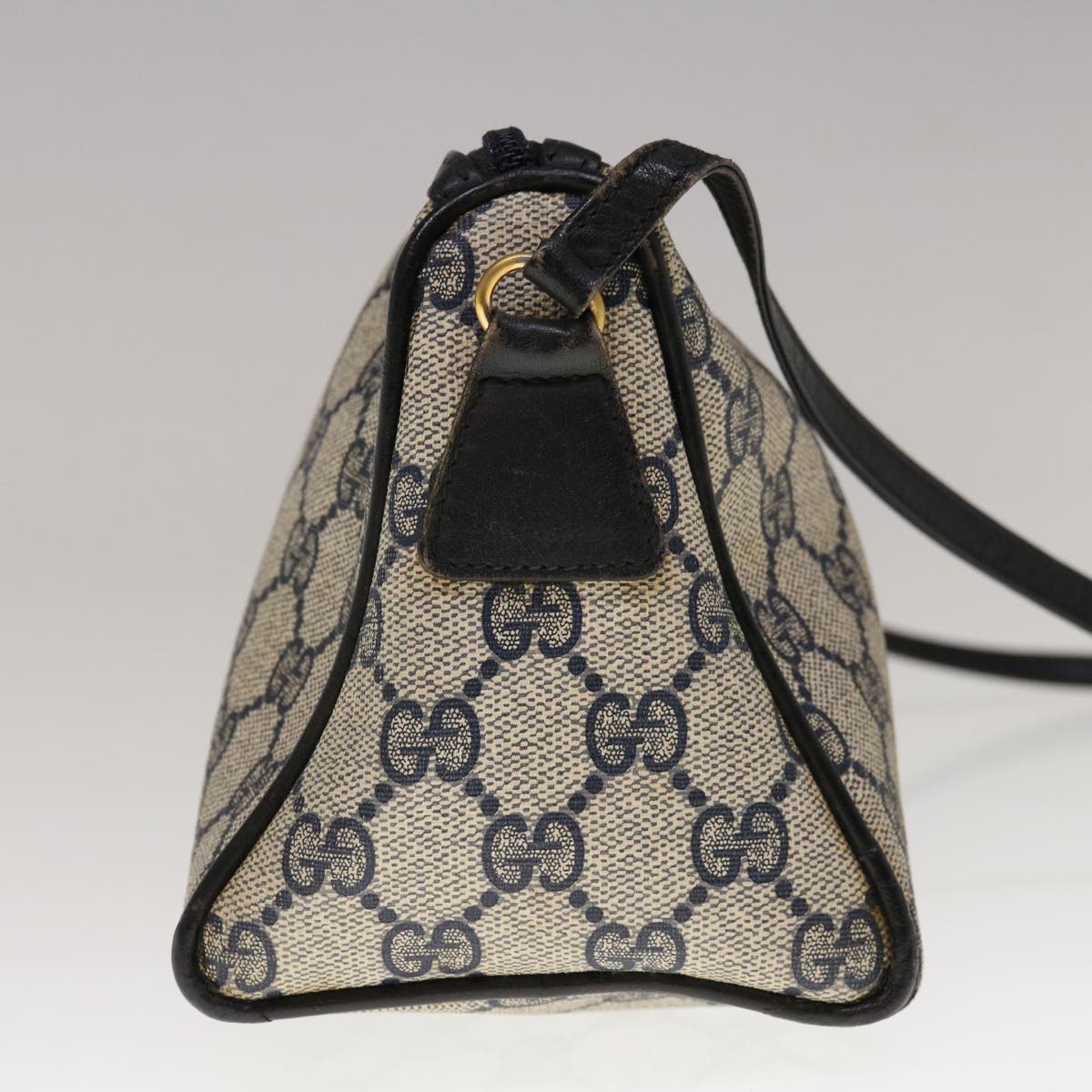 GUCCI GG Supreme Shoulder Bag PVC Navy 007 098 0047  10725