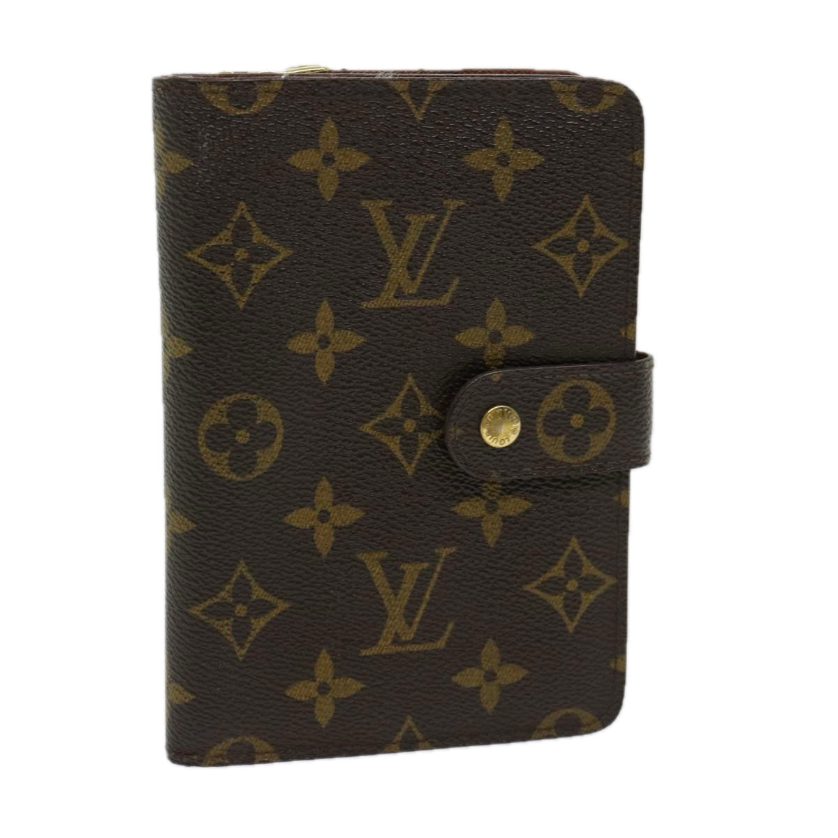 LOUIS VUITTON Monogram Porto Papie Zip Wallet M61207 LV yk10735