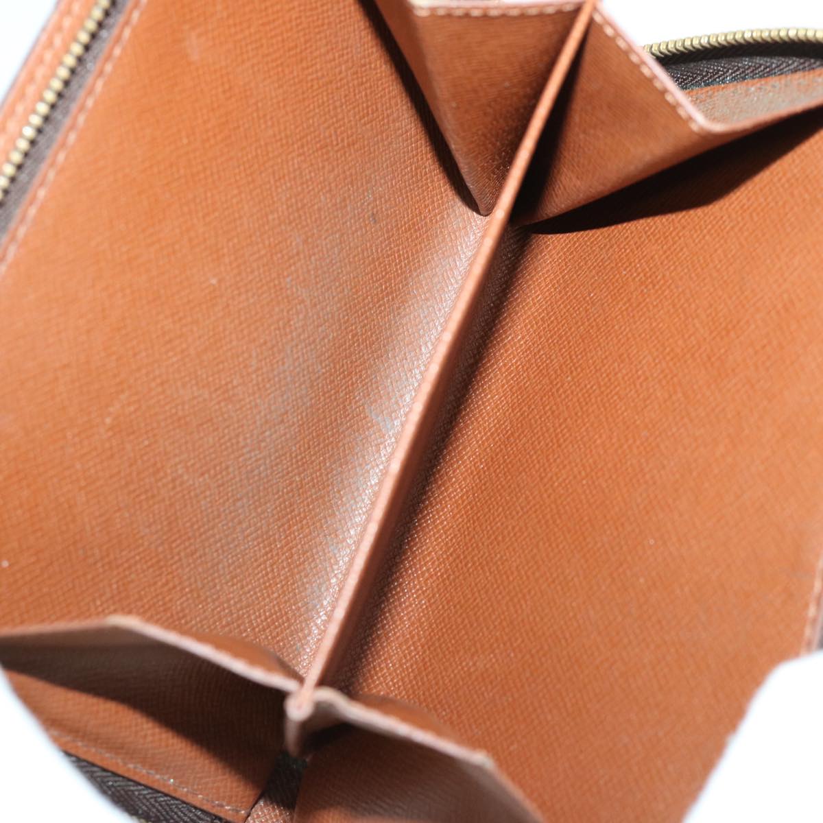 LOUIS VUITTON Monogram Porto Papie Zip Wallet M61207 LV yk10735