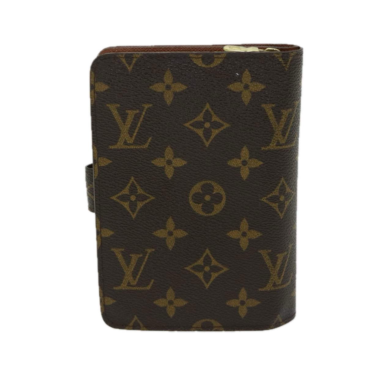 LOUIS VUITTON Monogram Porto Papie Zip Wallet M61207 LV yk10735