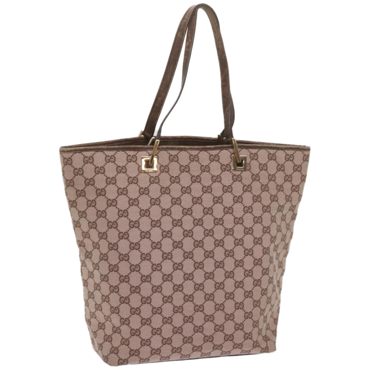 GUCCI GG Canvas Tote Bag Brown 002 1098  10768