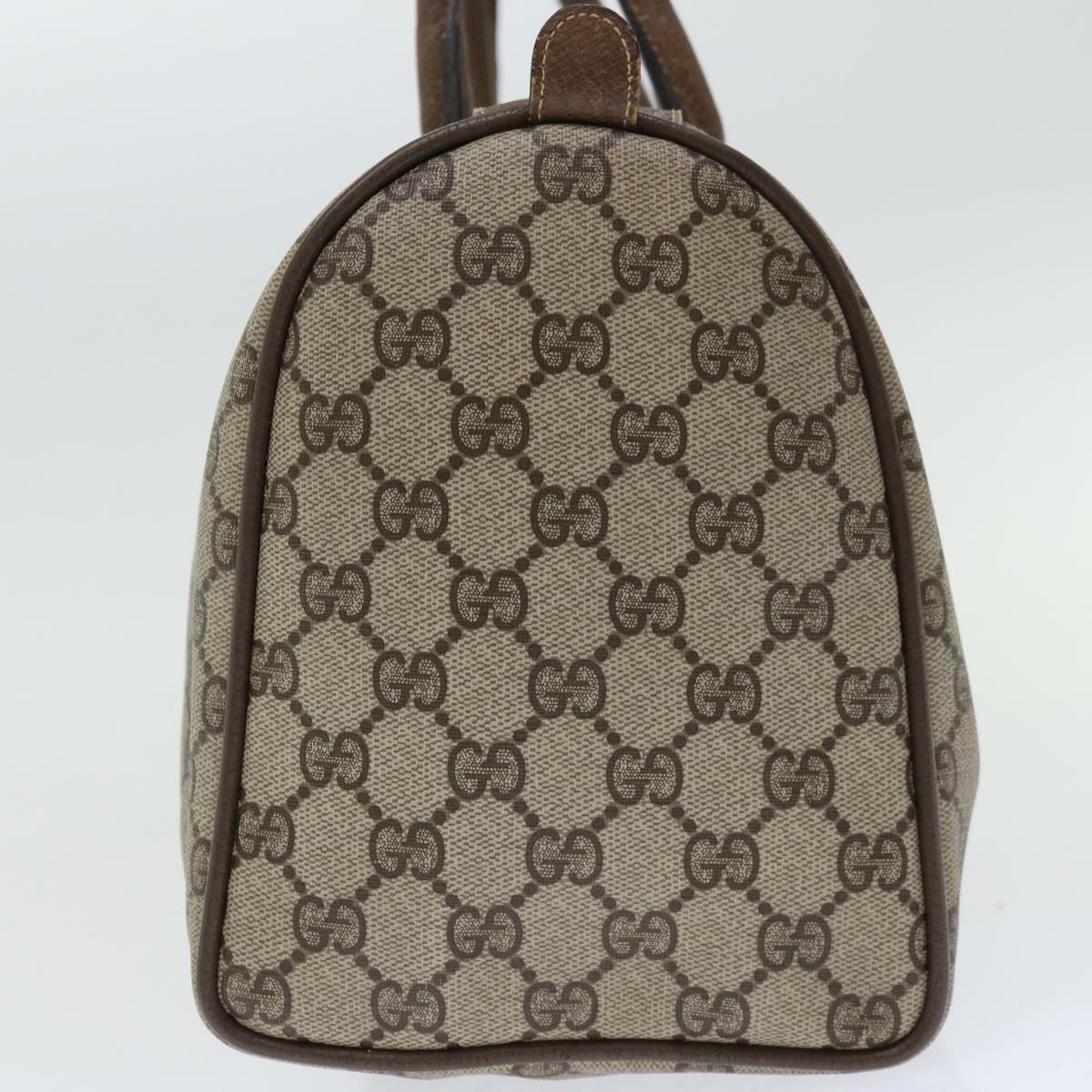 GUCCI GG Supreme Web Sherry Line Boston Bag Beige Red 39 02 007  10775