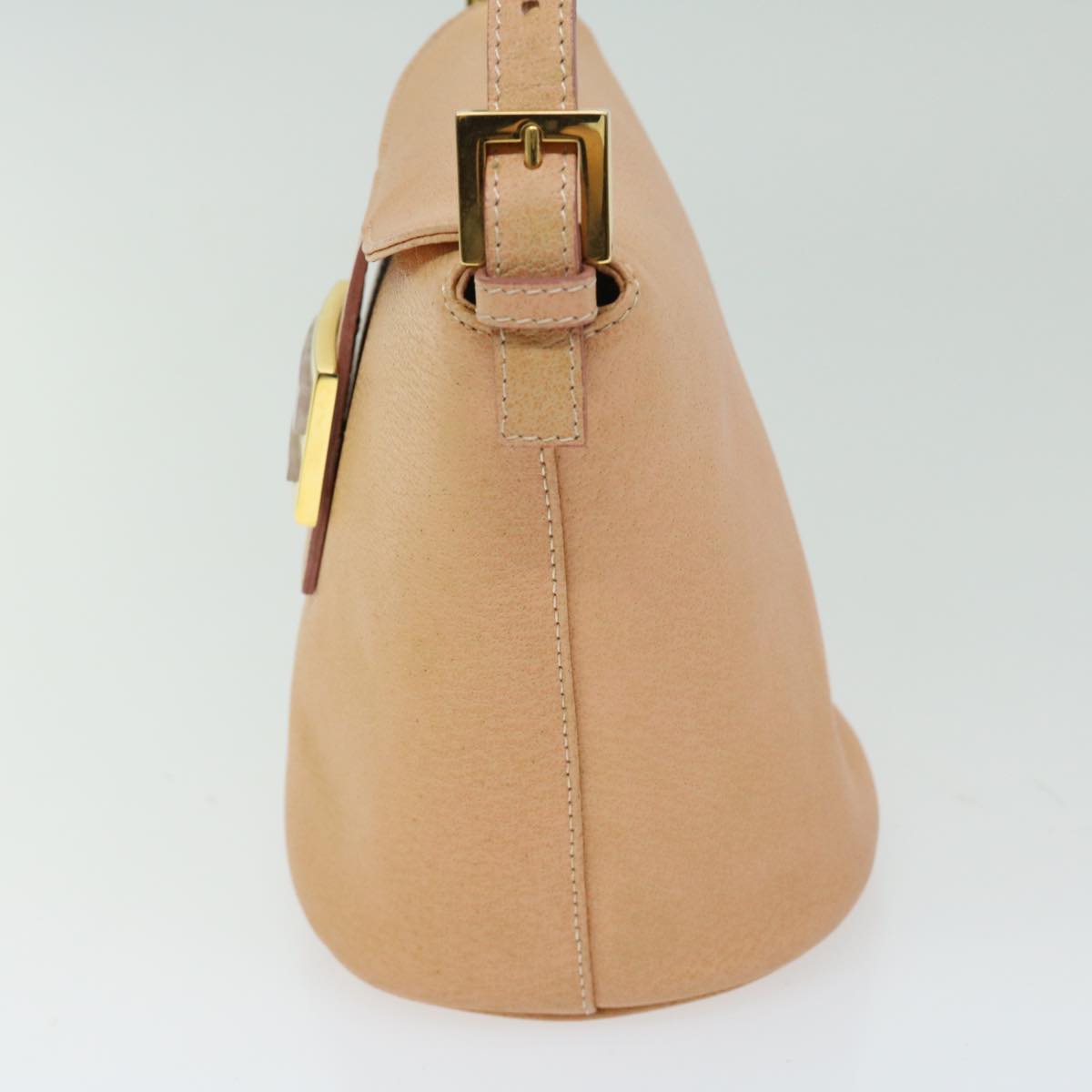 Luxury FendiMamma Baguette Shoulder Bag Leather Orangeyk10805