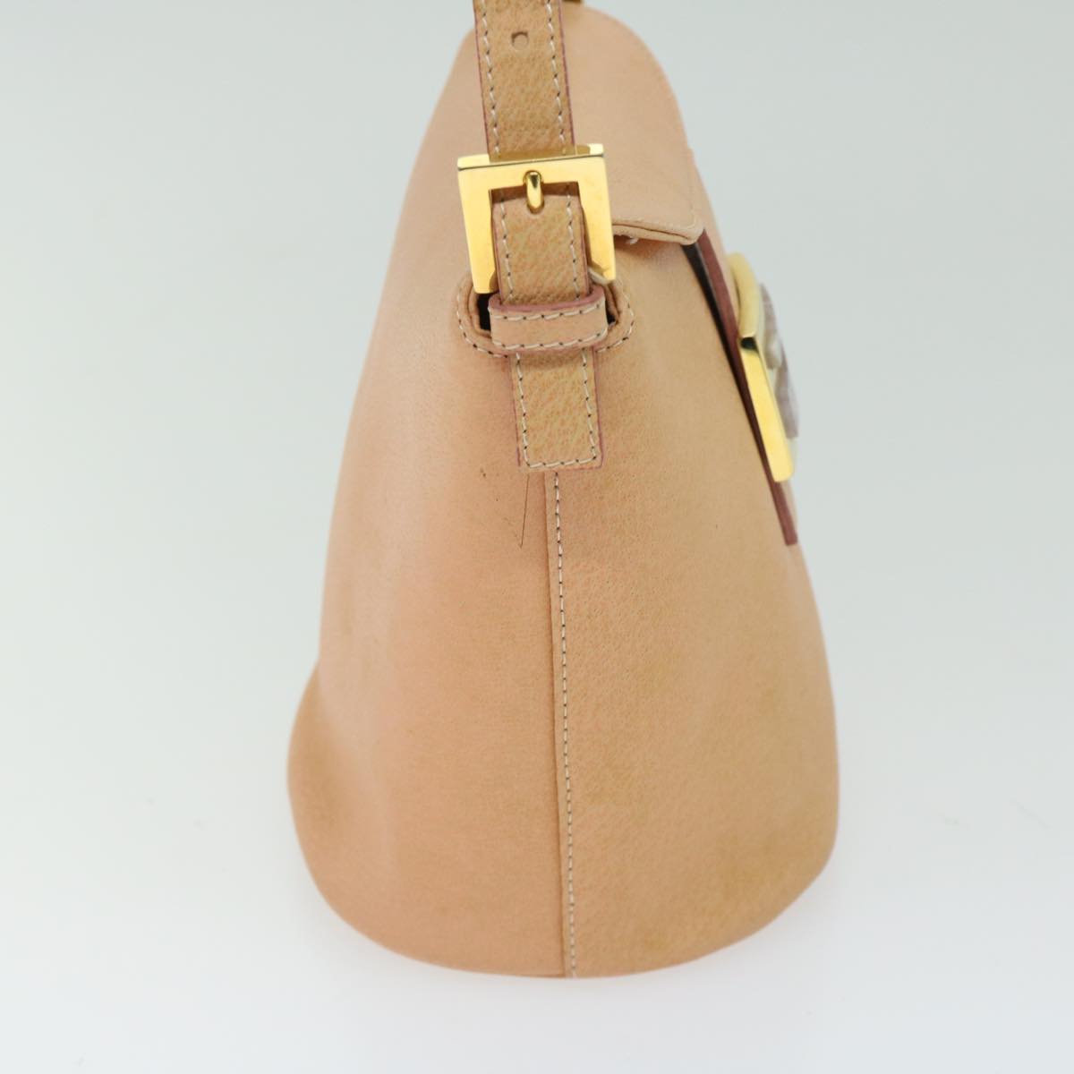 Luxury FendiMamma Baguette Shoulder Bag Leather Orangeyk10805
