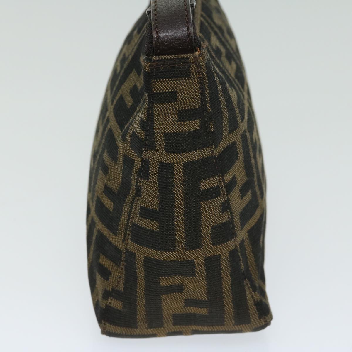 Luxury FendiZucca Canvas Hand Bag Black Brownyk10821