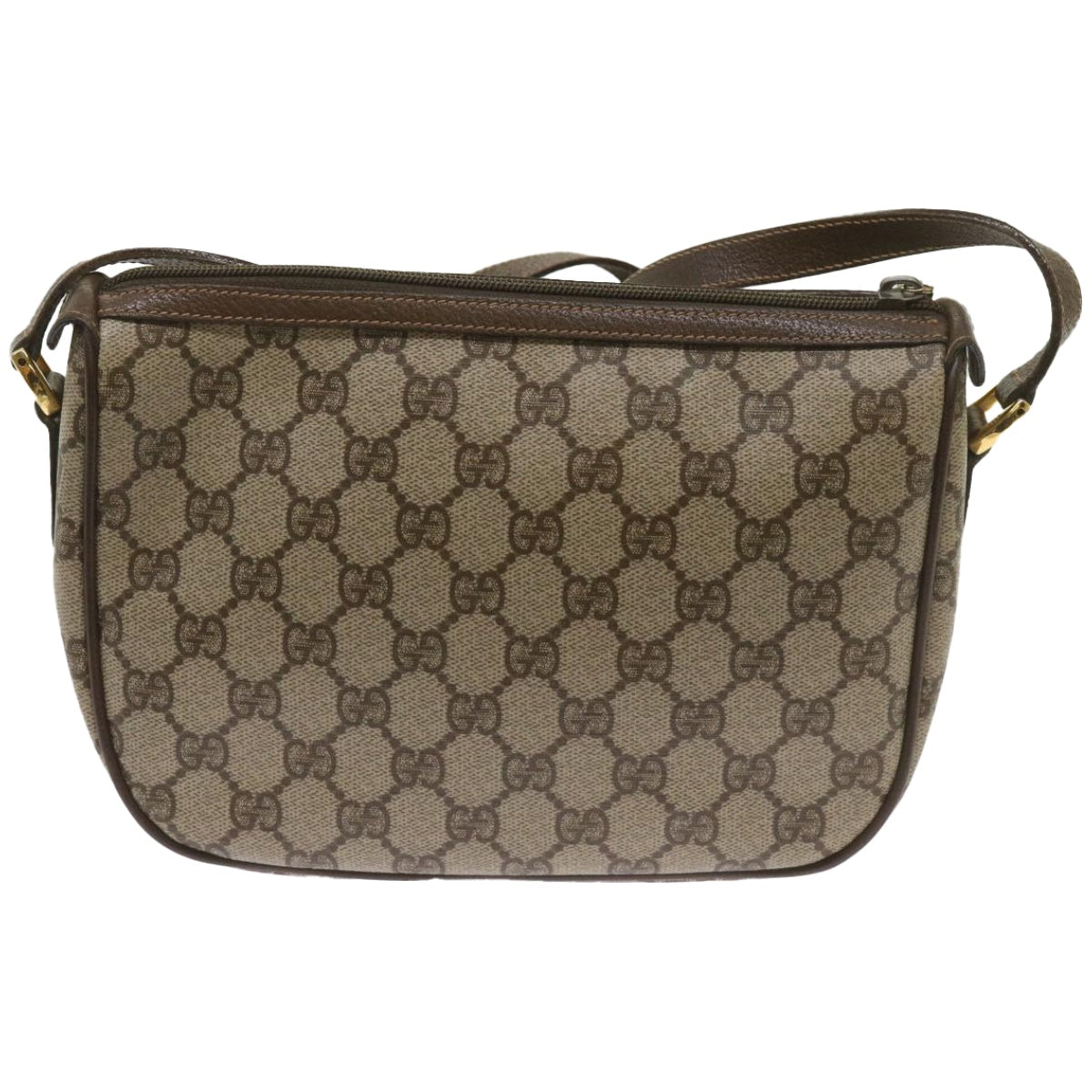 GUCCI GG Canvas Web Sherry Line Shoulder Bag Red Beige 89 02 032  10871