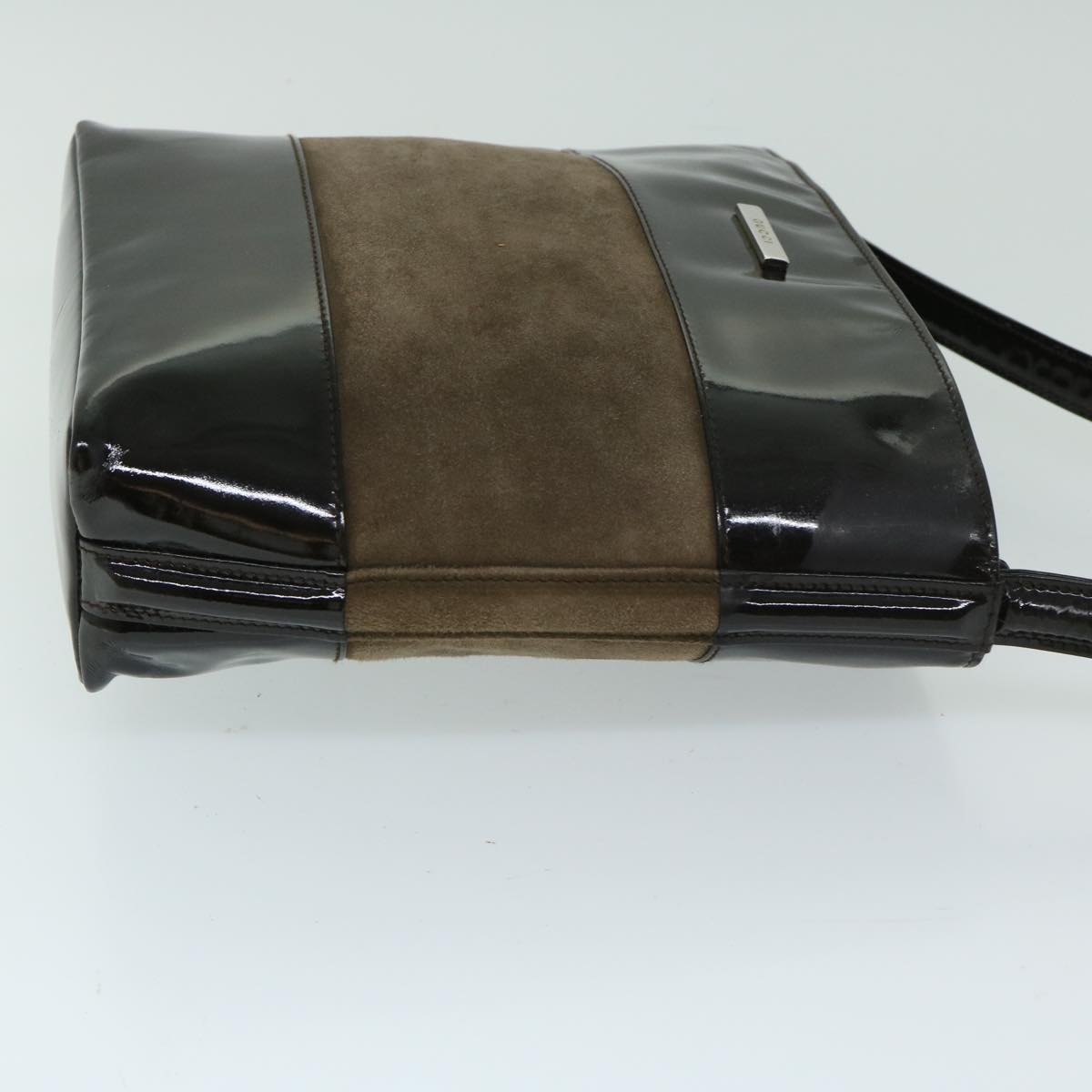 GUCCI Shoulder Bag Patent leather Brown  10956