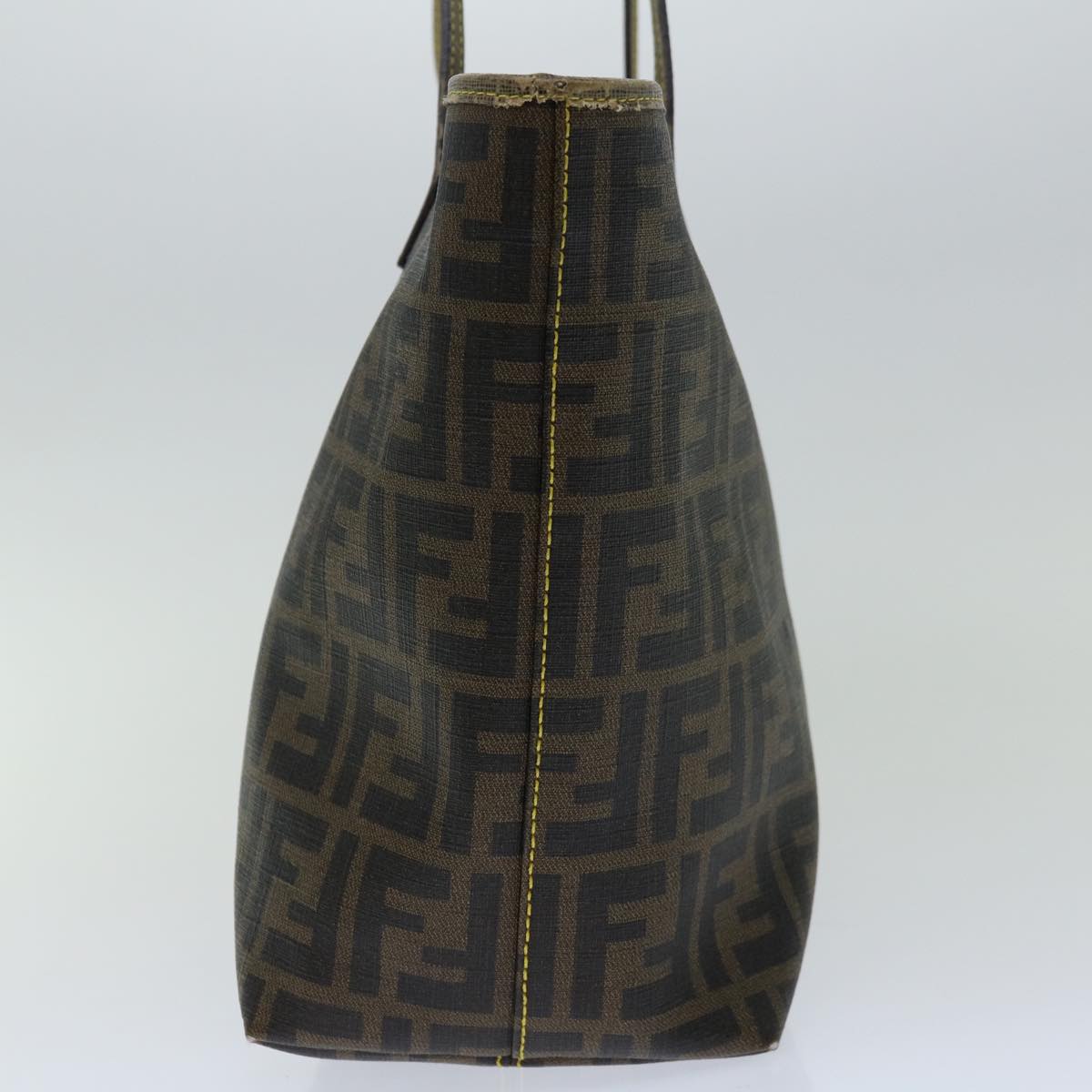 Luxury FendiZucca Canvas Tote Bag Black Brownyk10957