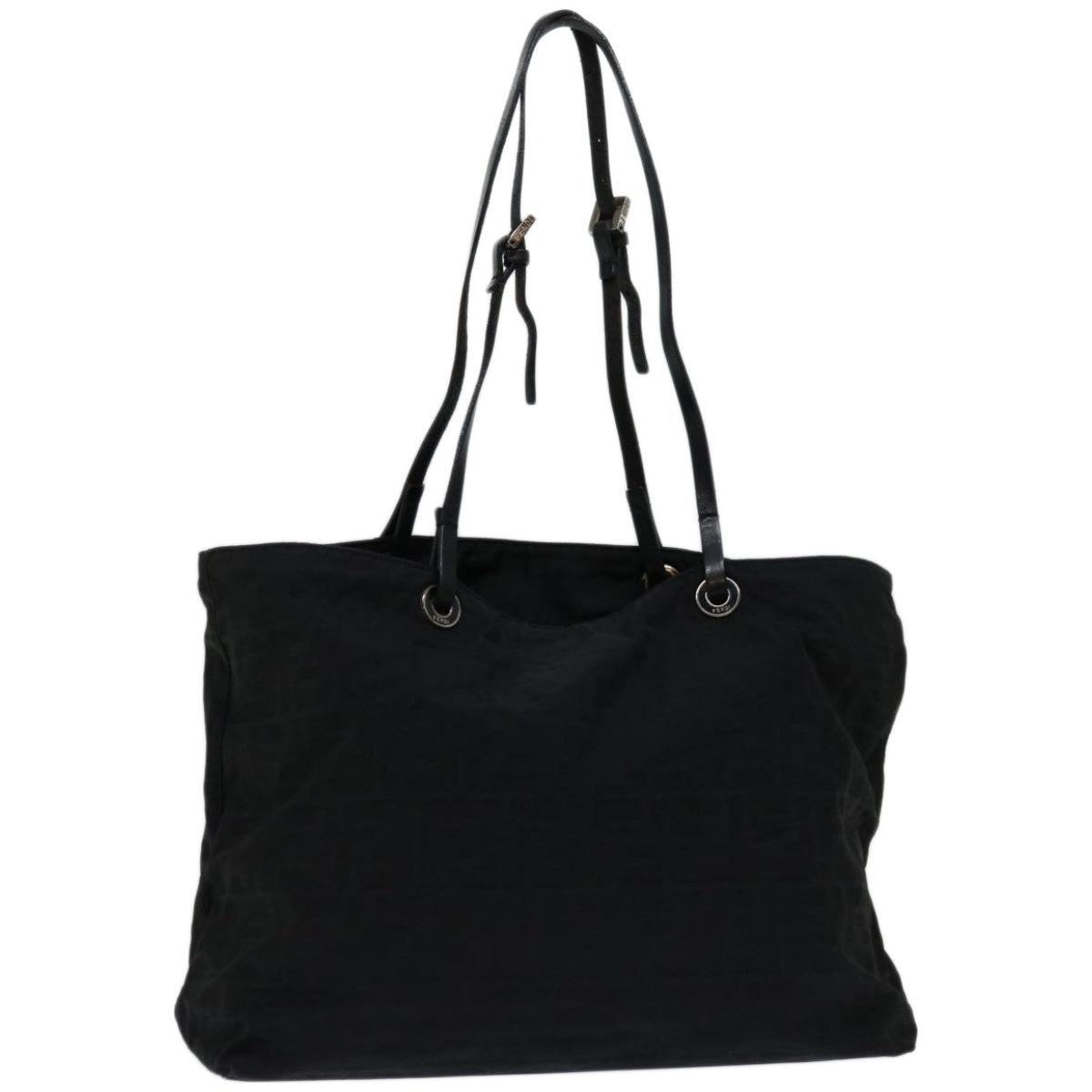 Luxury FendiZucca Canvas Tote Bag Blackyk10976