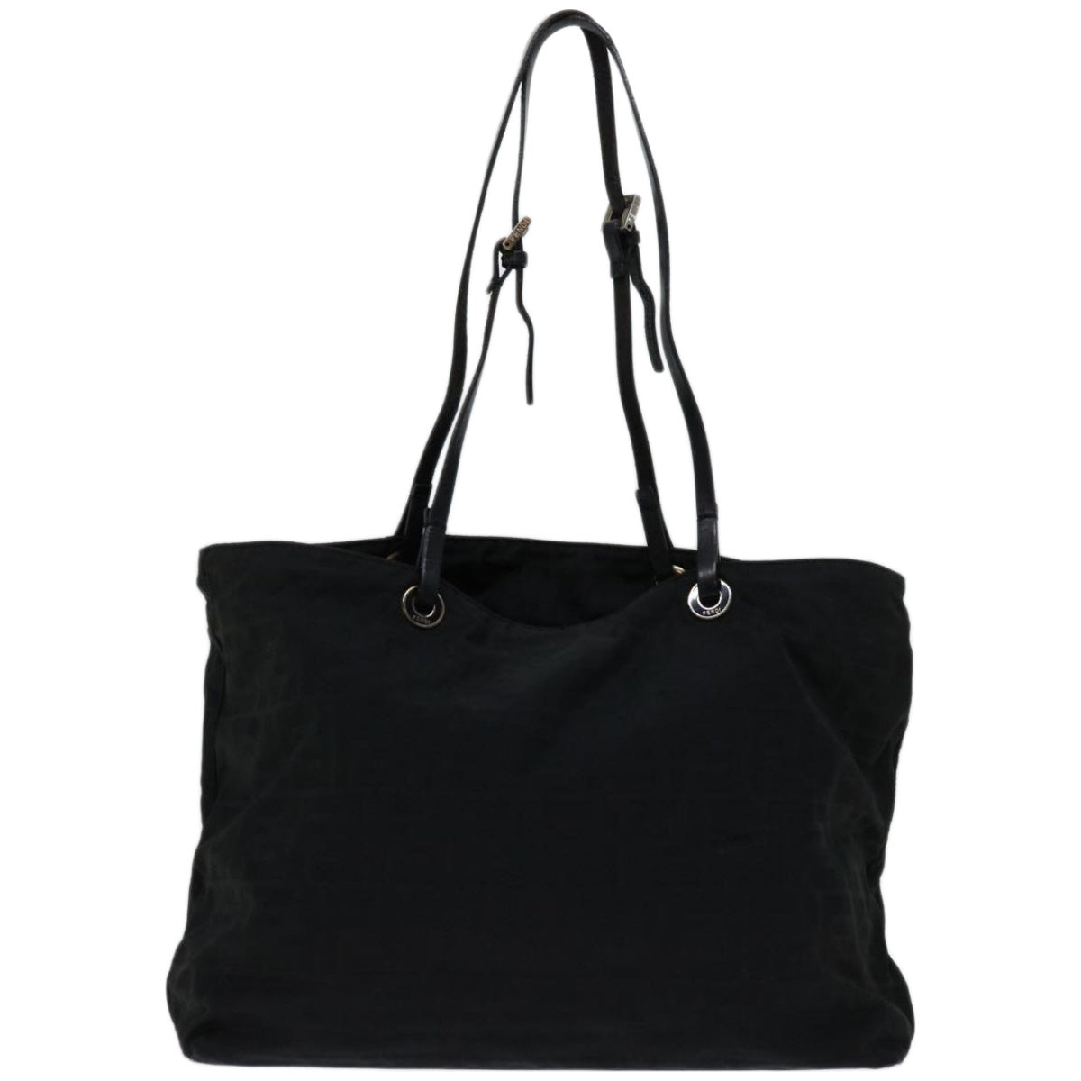 Luxury FendiZucca Canvas Tote Bag Blackyk10976