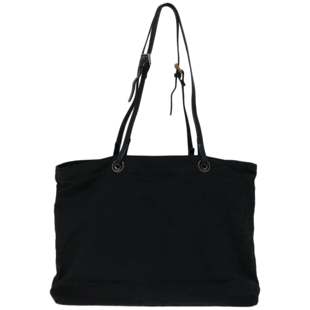 Luxury FendiZucca Canvas Tote Bag Blackyk10976
