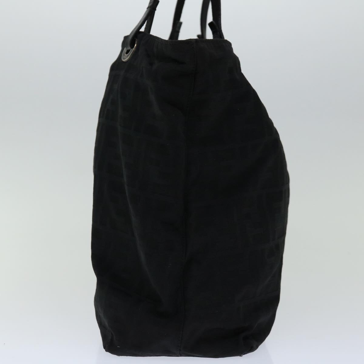 Luxury FendiZucca Canvas Tote Bag Blackyk10976