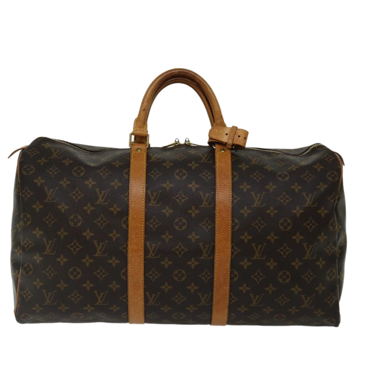 LOUIS VUITTON Monogram Keepall 50 Boston Bag M41426 LV yk11001
