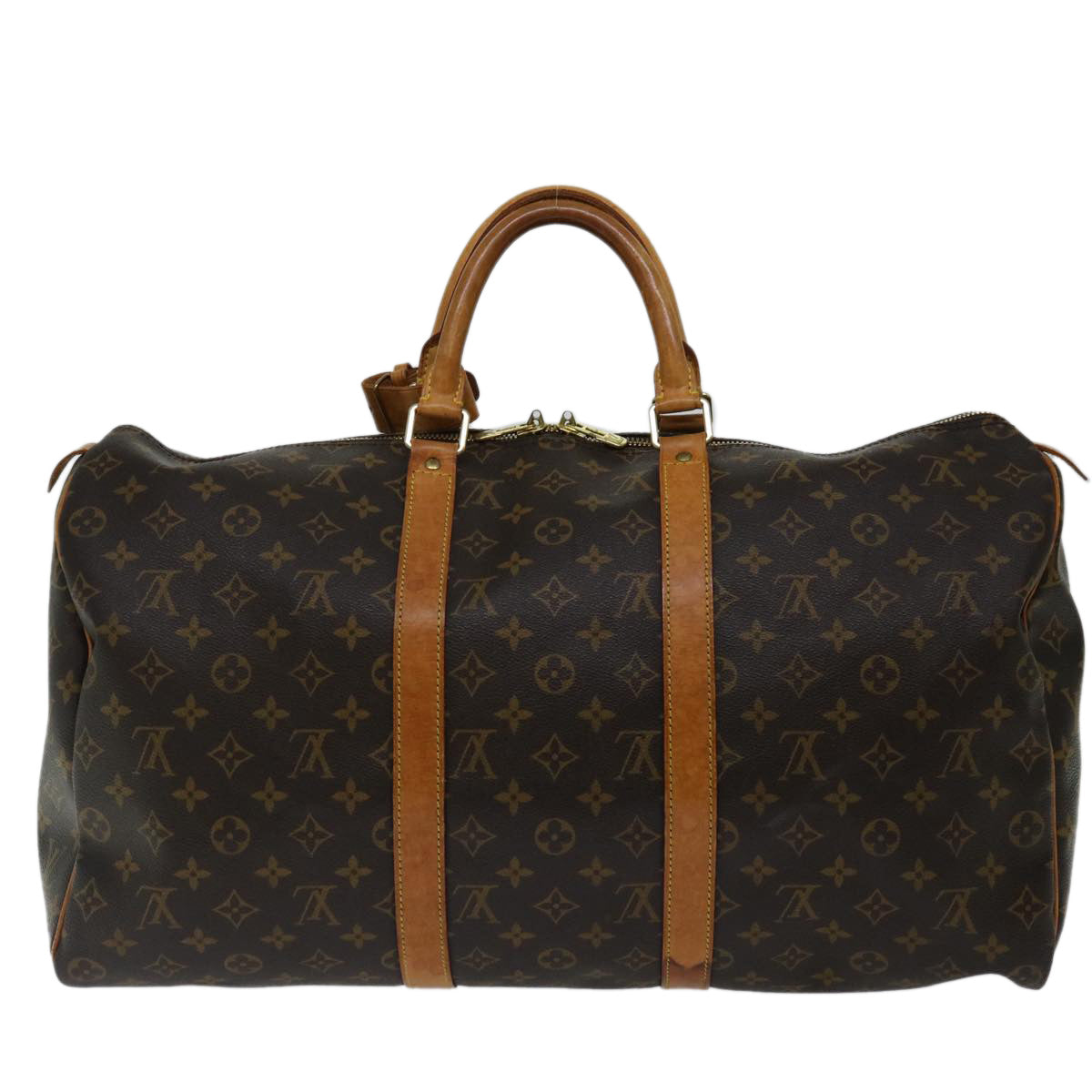 LOUIS VUITTON Monogram Keepall 50 Boston Bag M41426 LV yk11001