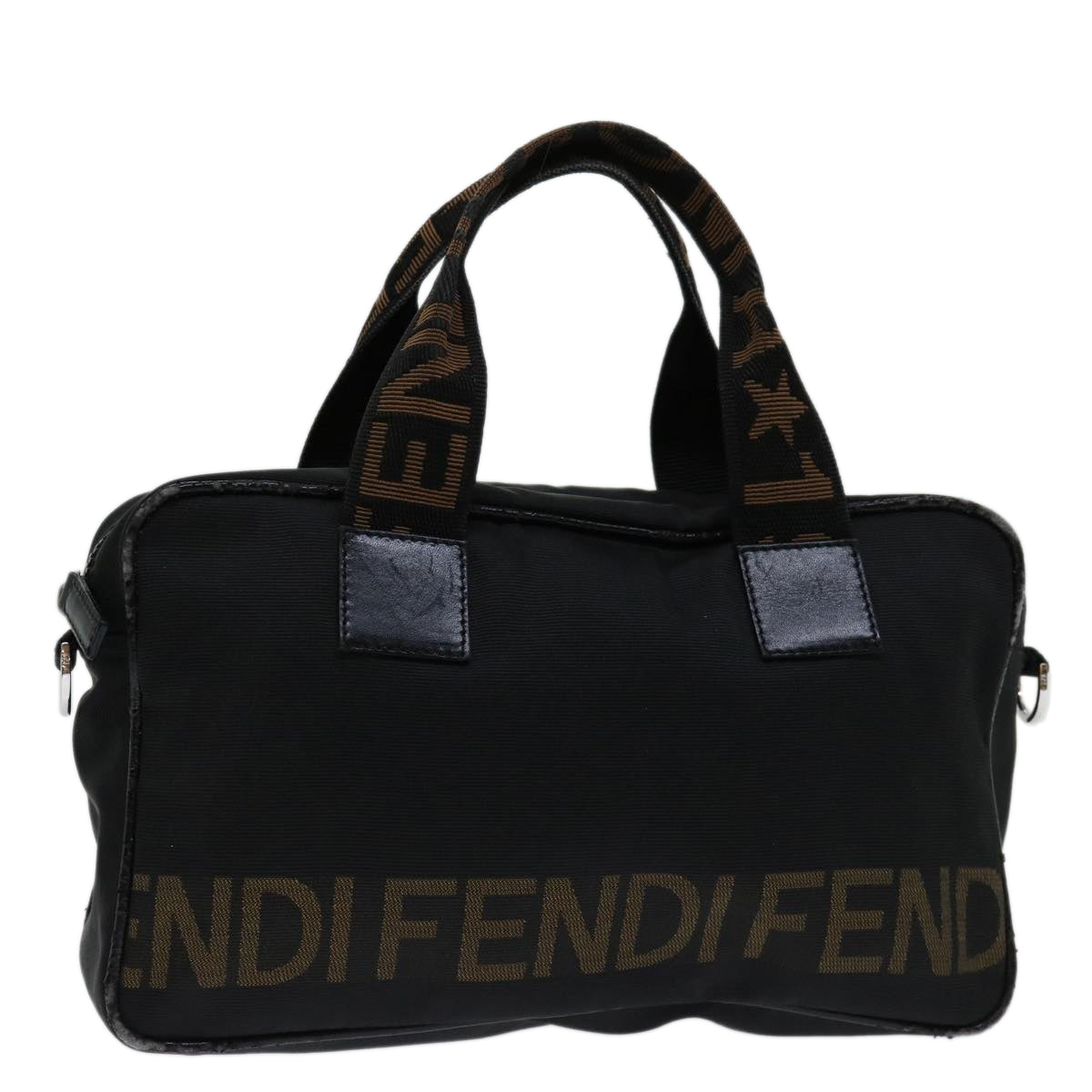 Luxury FendiHand Bag Canvas Blackyk11127
