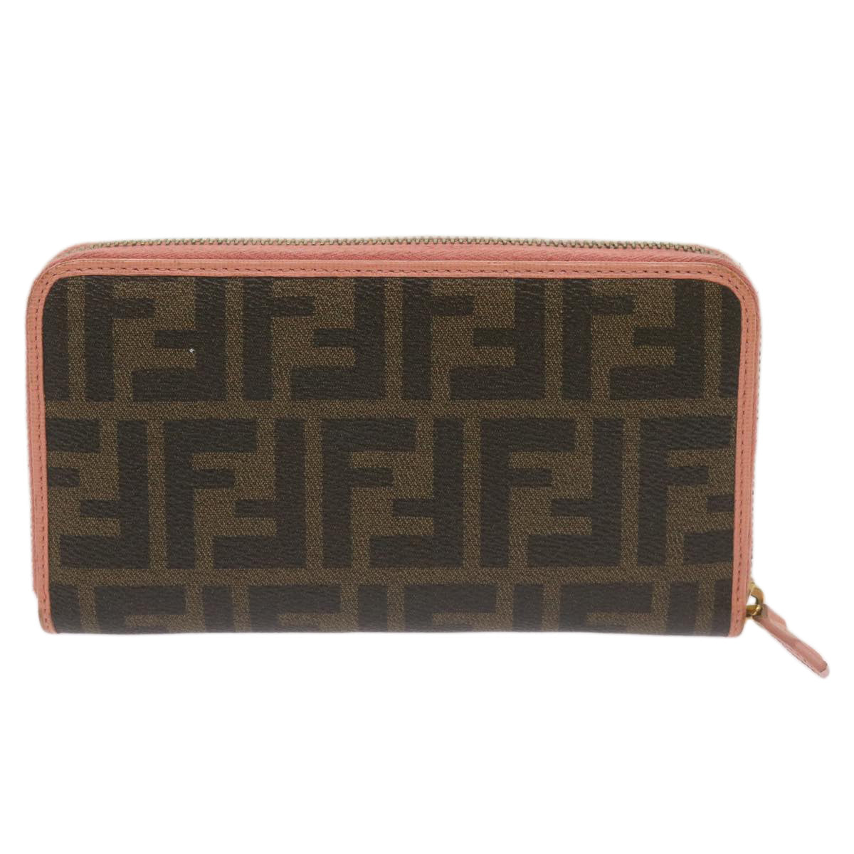 Luxury FendiZucca Canvas Long Wallet Black Brownyk11164