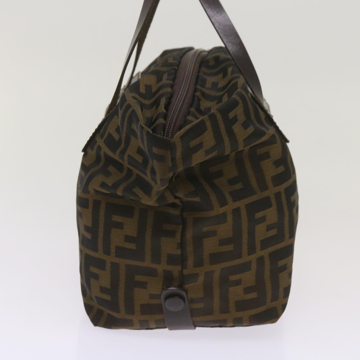 Luxury FendiZucca Canvas Hand Bag Brown Blackyk11227