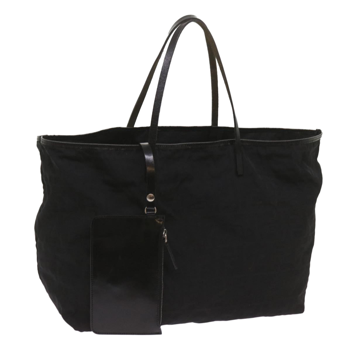 Luxury FendiZucca Canvas Tote Bag Blackyk11259