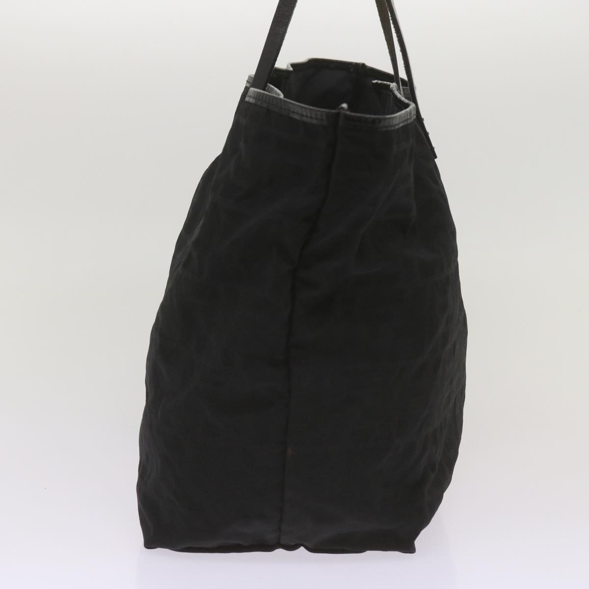 Luxury FendiZucca Canvas Tote Bag Blackyk11259
