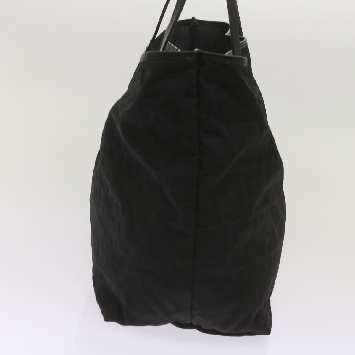 Luxury FendiZucca Canvas Tote Bag Blackyk11259