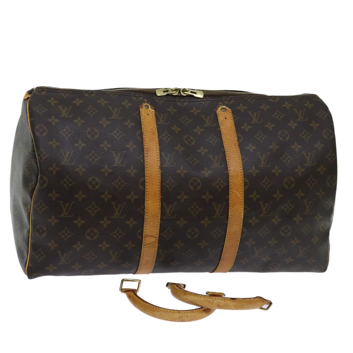 LOUIS VUITTON Monogram Keepall 50 Boston Bag M41426 LV yk11270