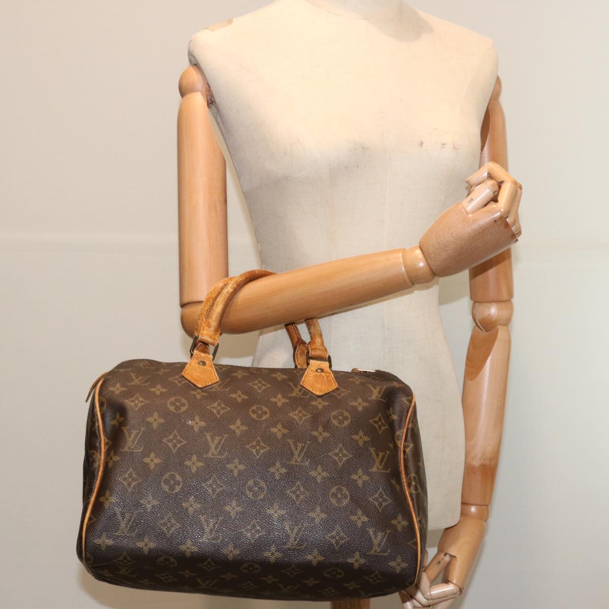 LOUIS VUITTON Monogram Speedy 30 Hand Bag M41526 LV yk11299
