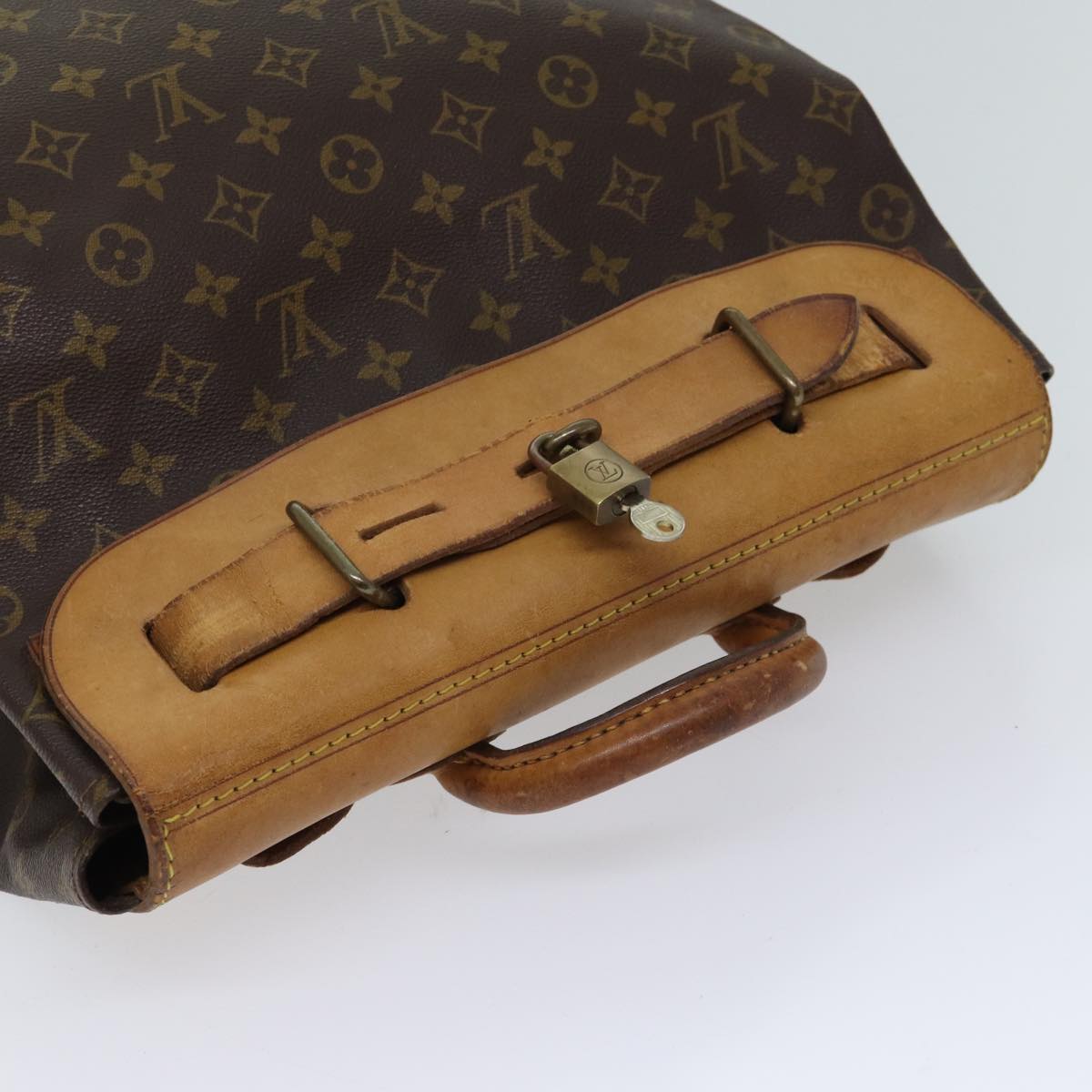 LOUIS VUITTON Monogram steamer bag Boston Bag M41126 LV yk11301