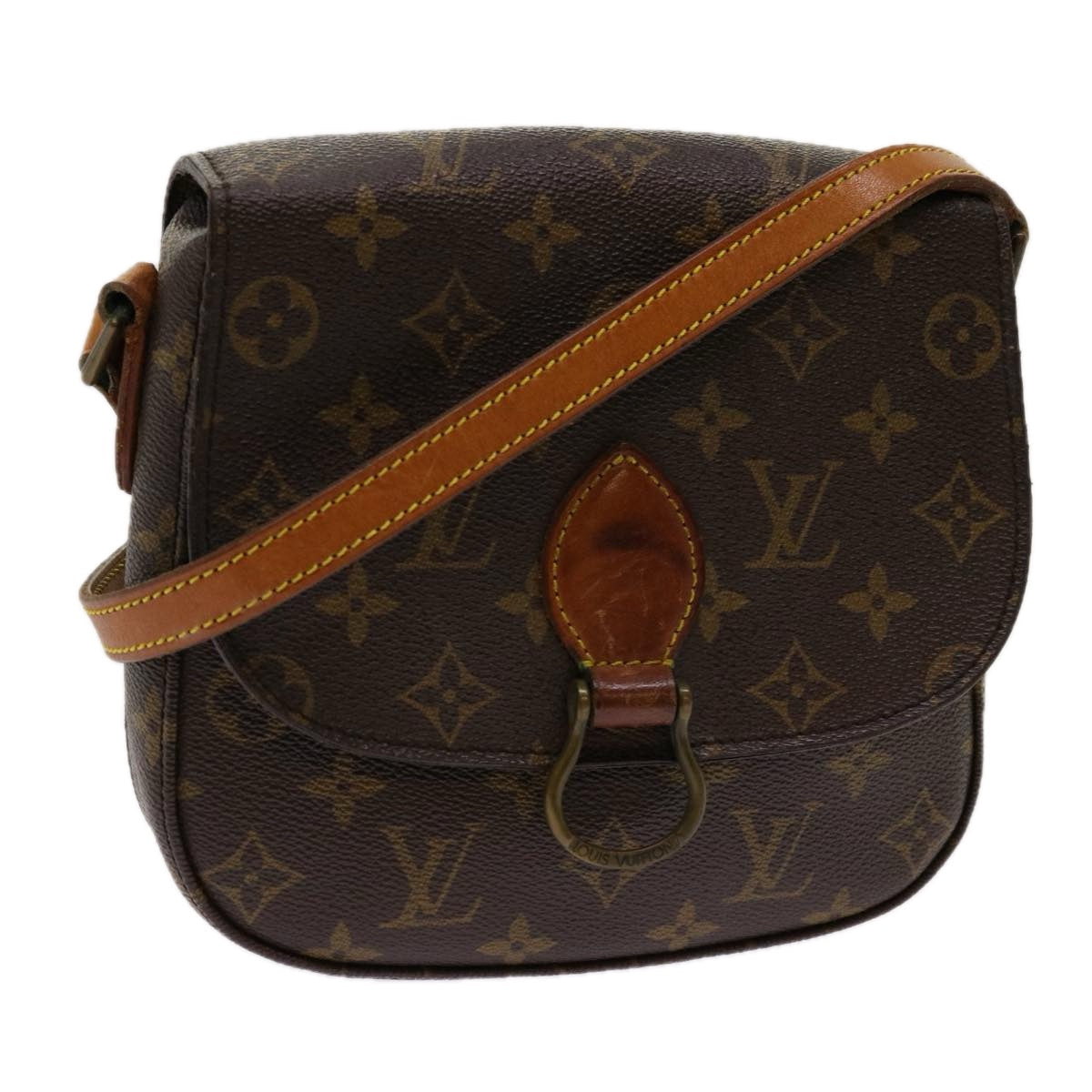 LOUIS VUITTON Monogram Saint Cloud MM Shoulder Bag M51243 LV yk11368