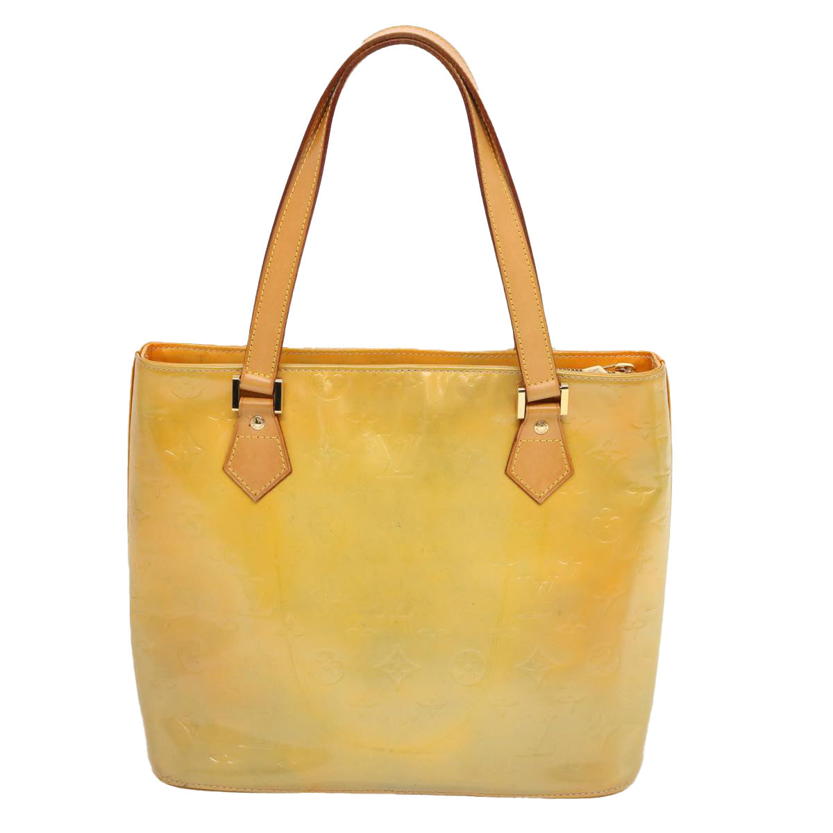 LOUIS VUITTON Monogram Vernis Houston Hand Bag Gris M91053 LV yk11370