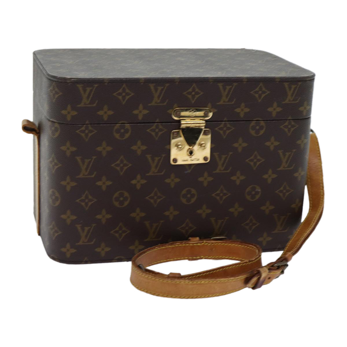 LOUIS VUITTON Monogram Train Case Jewelry Box M23820 LV yk11385