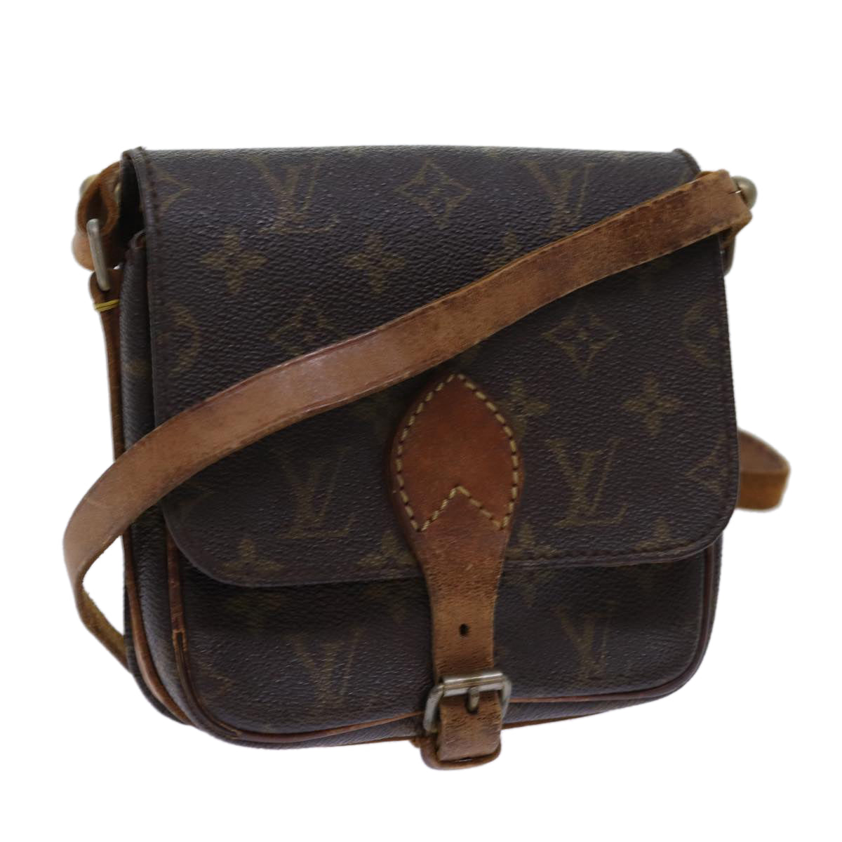 LOUIS VUITTON Monogram Cartouchiere PM Shoulder Bag Vintage M51254 yk11403
