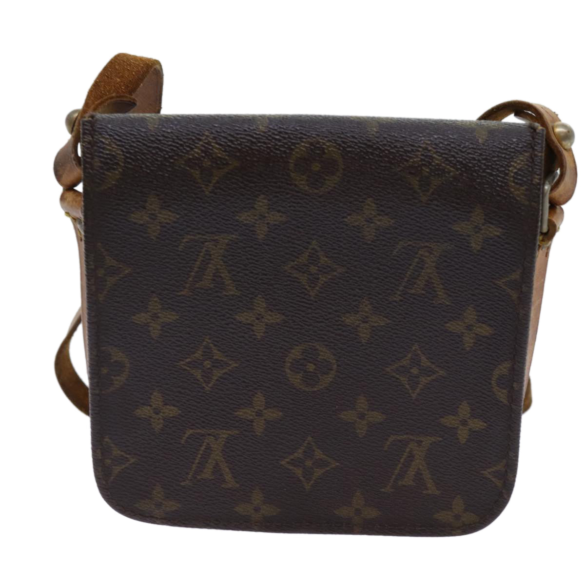 LOUIS VUITTON Monogram Cartouchiere PM Shoulder Bag Vintage M51254 yk11403