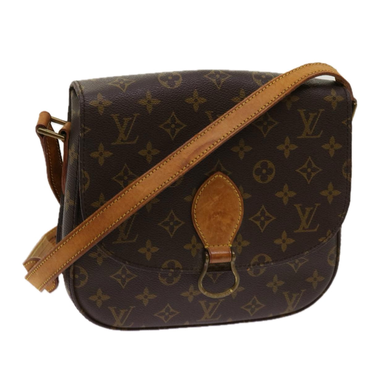 LOUIS VUITTON Monogram Saint Cloud GM Shoulder Bag M51242 LV yk11405