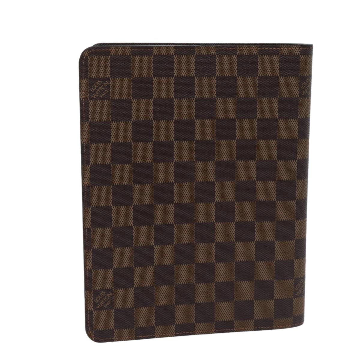 LOUIS VUITTON Damier Ebene Agenda Bureau Day Planner Cover R21065 yk11446