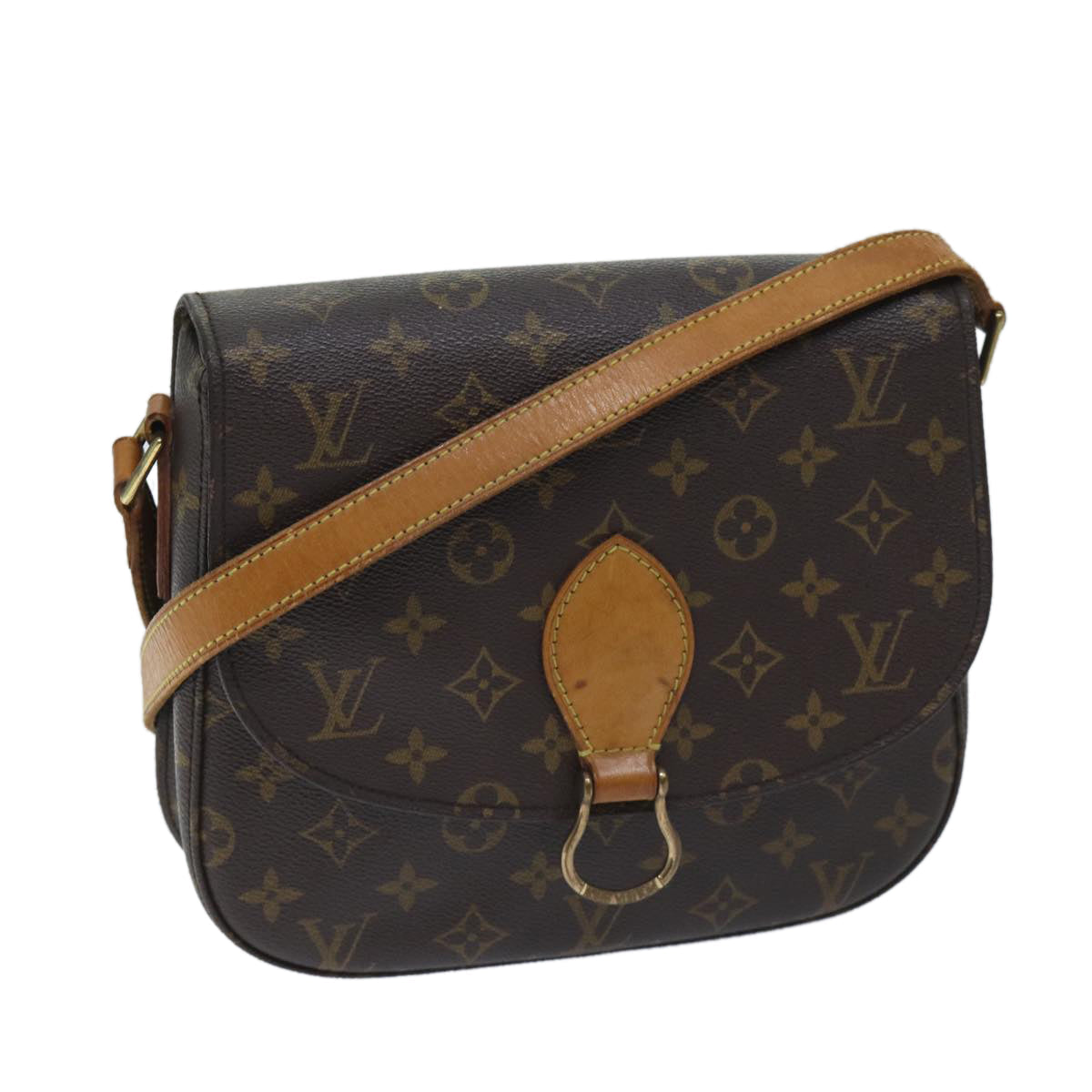 LOUIS VUITTON Monogram Saint Cloud GM Shoulder Bag M51242 LV yk11458
