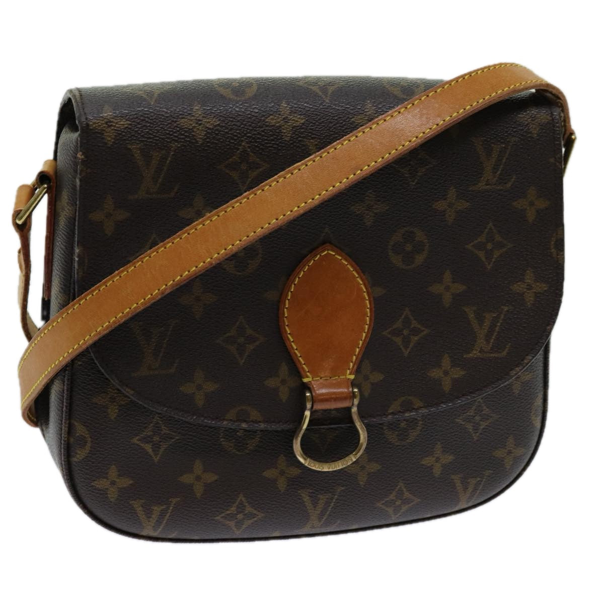 LOUIS VUITTON Monogram Saint Cloud GM Shoulder Bag M51242 LV yk11538