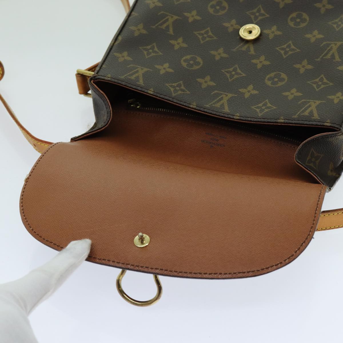 LOUIS VUITTON Monogram Saint Cloud GM Shoulder Bag M51242 LV yk11538
