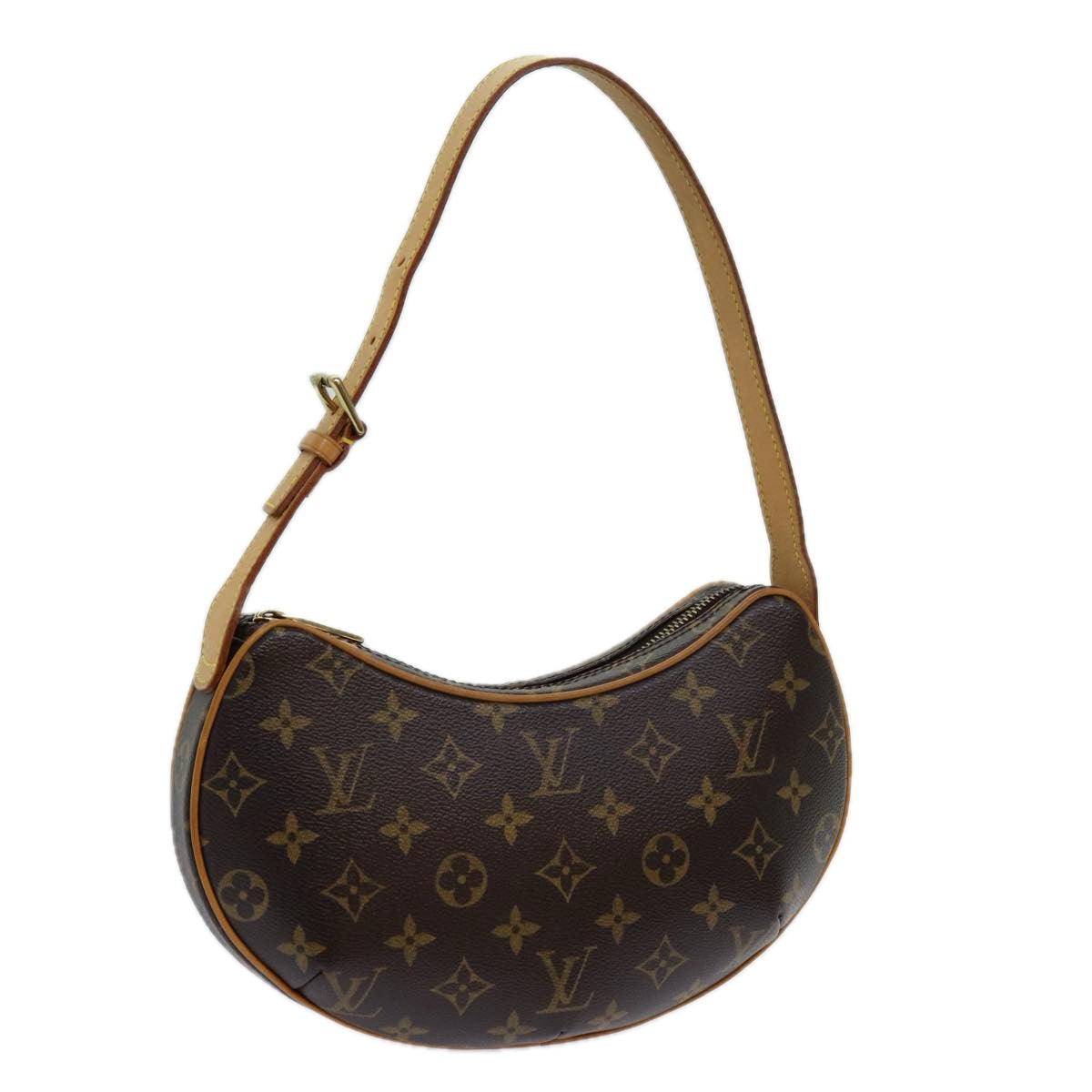 LOUIS VUITTON Monogram Pochette Croissant Shoulder Bag M51510 LV yk11546A